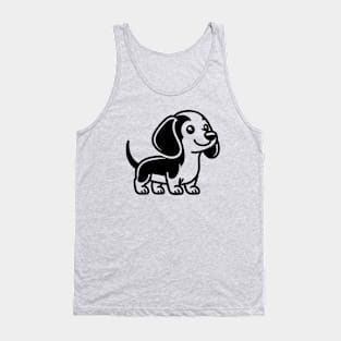 Cute Dachshund Dog Tank Top